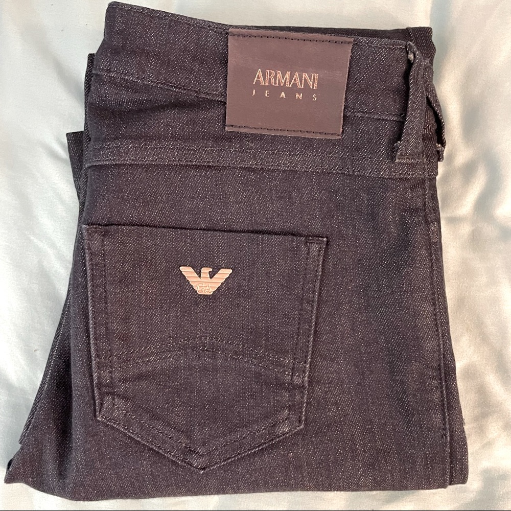 Re-Poshing (never wore it) Armani Jeans Women's Boot Cut Jeans in Dark Indigo